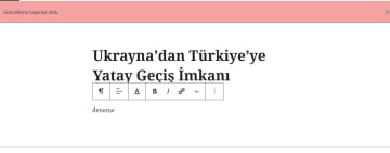 WordPress Güncelleme Başarısız Oldu Hatası